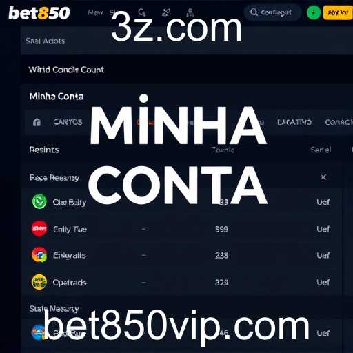 Explorando a Categoria 'Minha Conta' no Site de Jogos Bet850